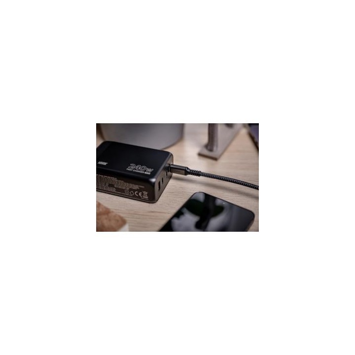 Kabel Newell USB-C - USB-C 240 W - 2 m, grafitowy