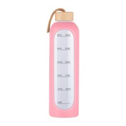 Butelka szklana KiCA Hydro Glass 1000 ml - różowa