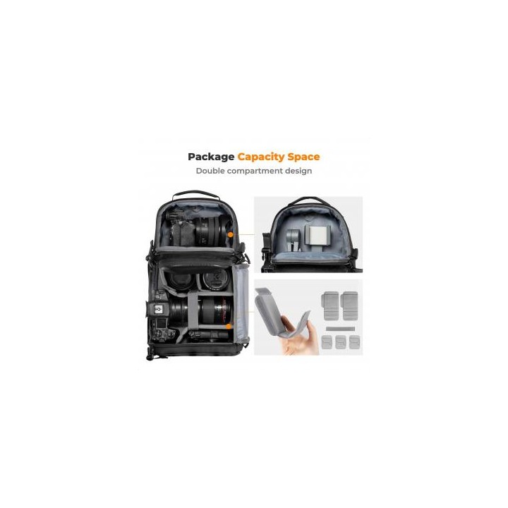 Plecak fotograficzny K&F Concept Urban Wander U02 10 l - czarny