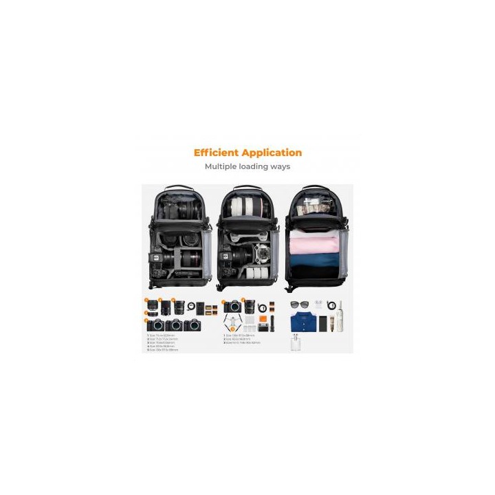 Plecak fotograficzny K&F Concept Urban Wander U02 10 l - czarny