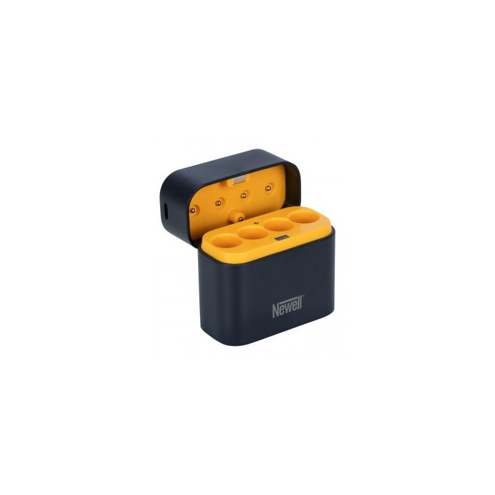 Ładowarka 4-kanałowa Newell do akumulatorów Li-ion + 4 akumulatory Li-ion AA 1,5 V 2200 mAh