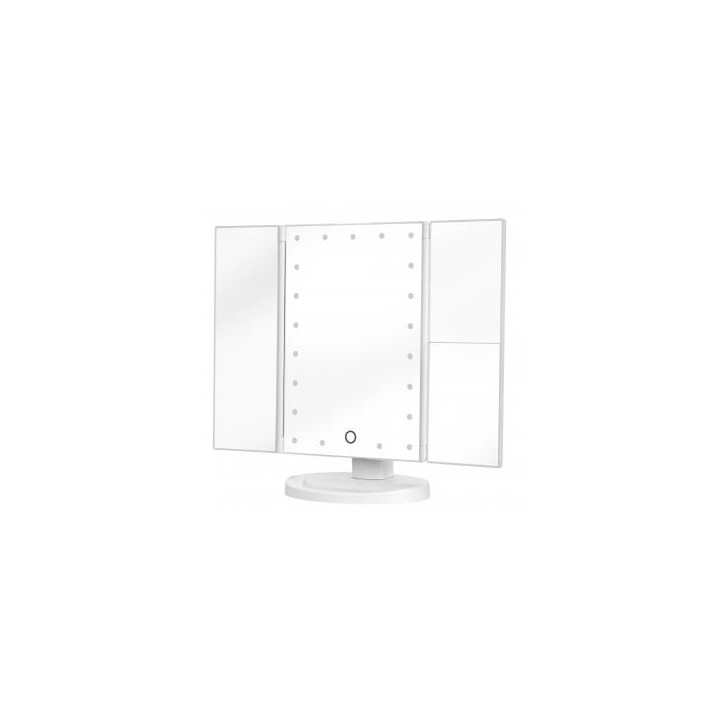Lusterko do makijażu Humanas HS-ML04 z podświetleniem LED - białe
