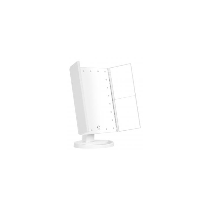 Lusterko do makijażu Humanas HS-ML04 z podświetleniem LED - białe