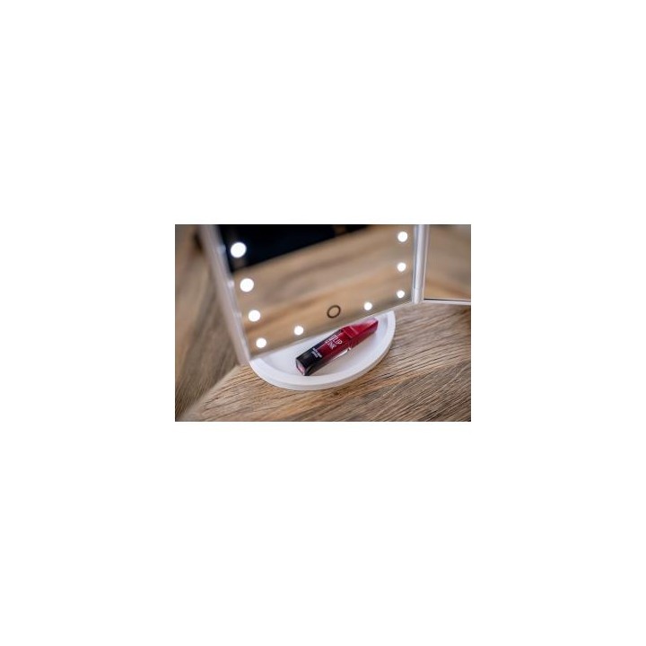 Lusterko do makijażu Humanas HS-ML04 z podświetleniem LED - białe