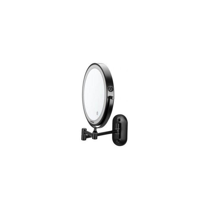 Lustro łazienkowe Humanas HS-BM01 z podświetleniem LED - czarne