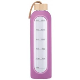 Butelka szklana KiCA Hydro Glass 1000 ml - fioletowa