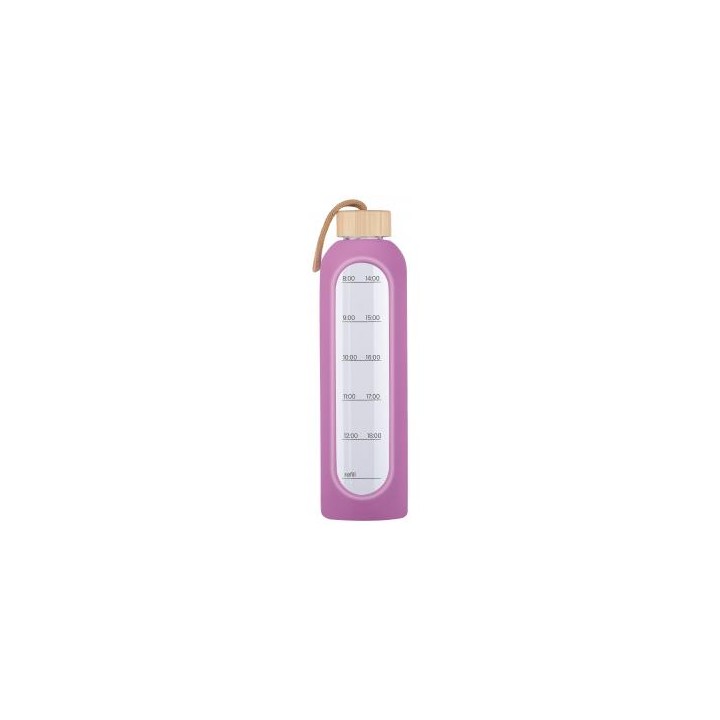 Butelka szklana KiCA Hydro Glass 1000 ml - fioletowa