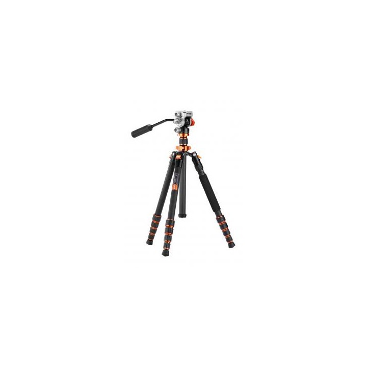 Statyw video K&F Concept O255C4 z głowicą FH-03