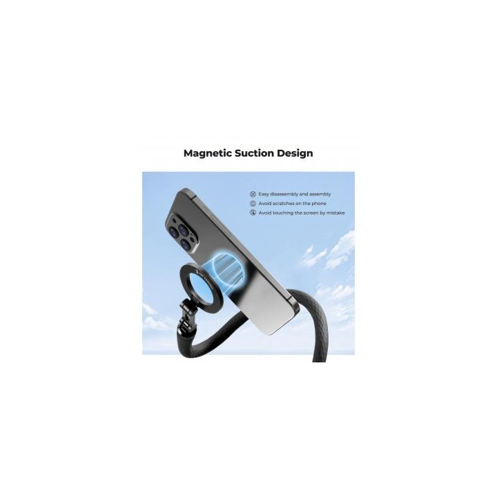 Uchwyt elastyczny K&F Concept MS35 z mocowaniem MagSafe do telefonu