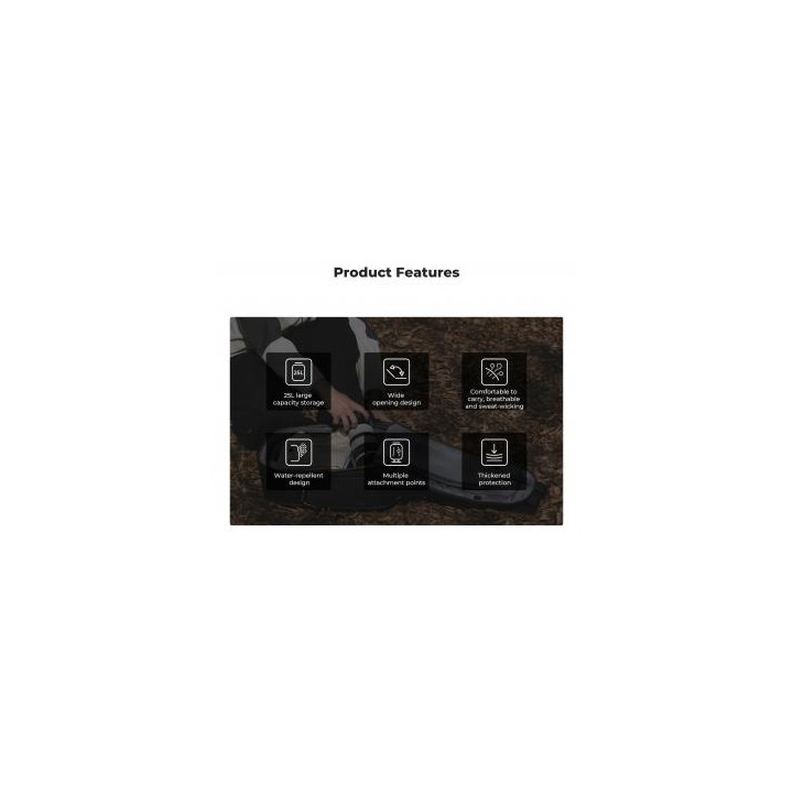 Plecak fotograficzny K&F Concept Nature Wander 09 25 l - czarny