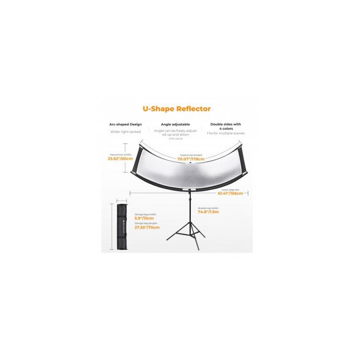 Blenda K&F Concept U-Shape 4w1 - 180x60 cm