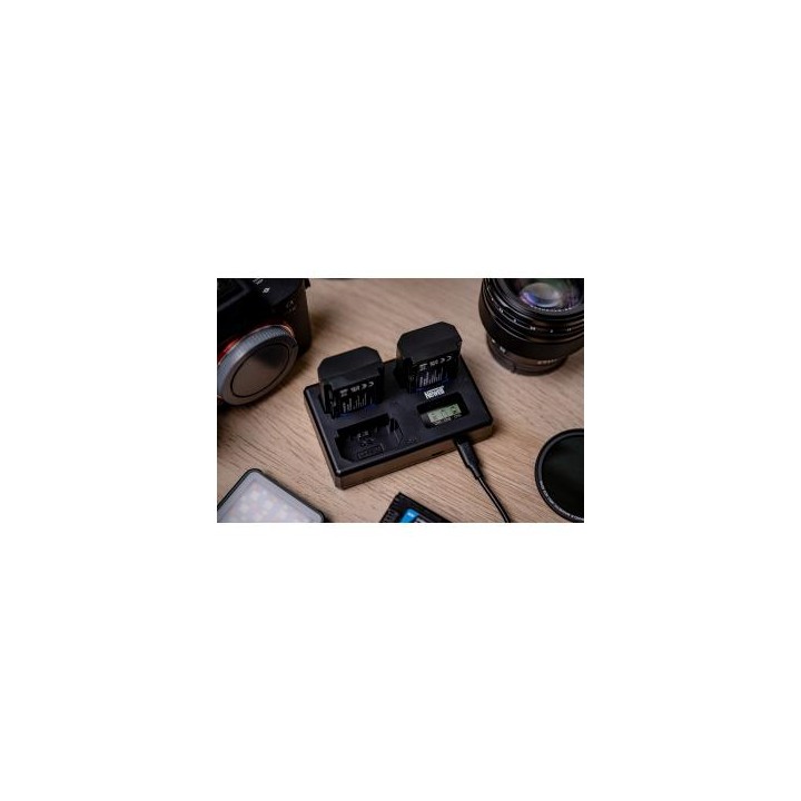 Ładowarka trójkanałowa Newell TT-USB-C do akumulatorów NP-FZ100 do Sony