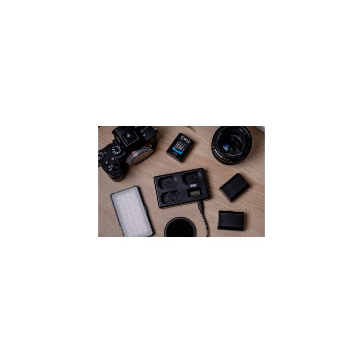 Ładowarka trójkanałowa Newell TT-USB-C do akumulatorów NP-FZ100 do Sony