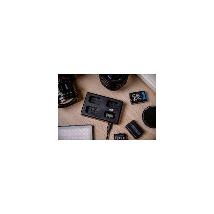 Ładowarka trójkanałowa Newell TT-USB-C do akumulatorów NP-FW50 do Sony