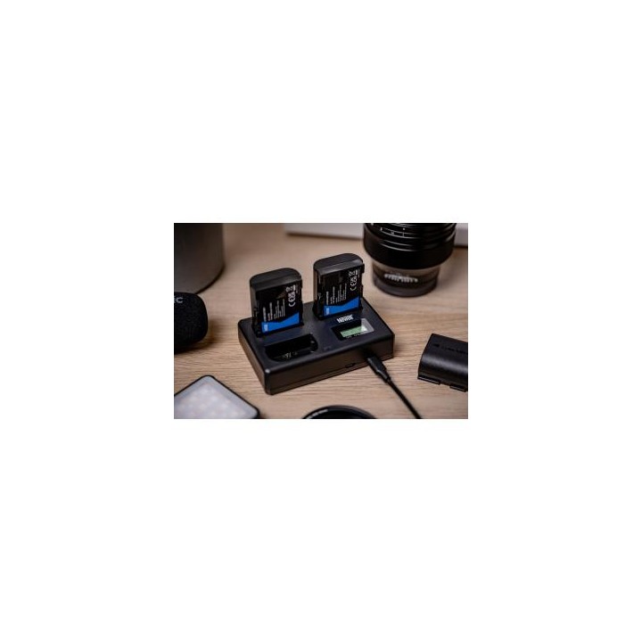 Ładowarka trójkanałowa Newell TT-USB-C do akumulatorów LP-E6 do Canon