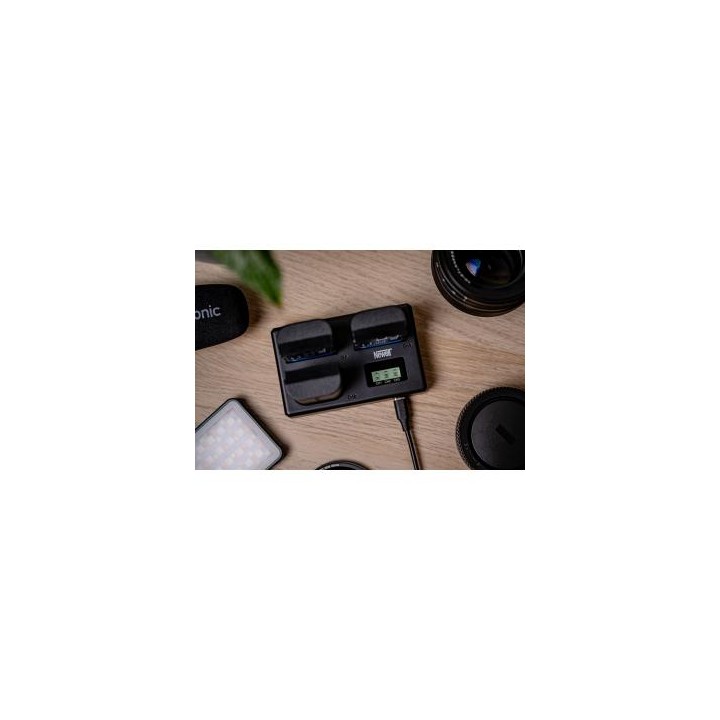Ładowarka trójkanałowa Newell TT-USB-C do akumulatorów LP-E6 do Canon