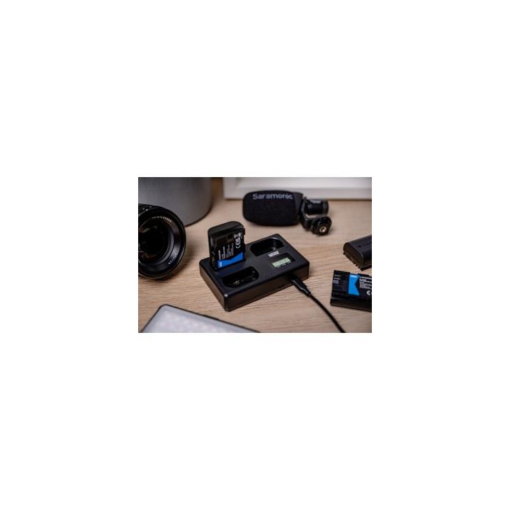 Ładowarka trójkanałowa Newell TT-USB-C do akumulatorów LP-E6 do Canon