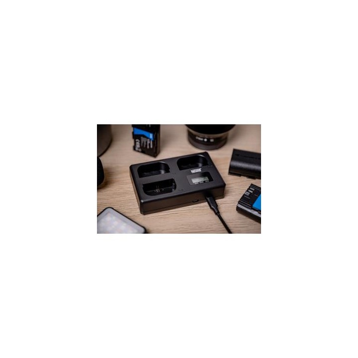 Ładowarka trójkanałowa Newell TT-USB-C do akumulatorów LP-E6 do Canon