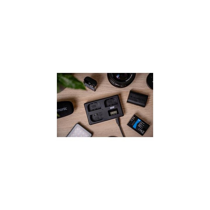 Ładowarka trójkanałowa Newell TT-USB-C do akumulatorów LP-E6 do Canon