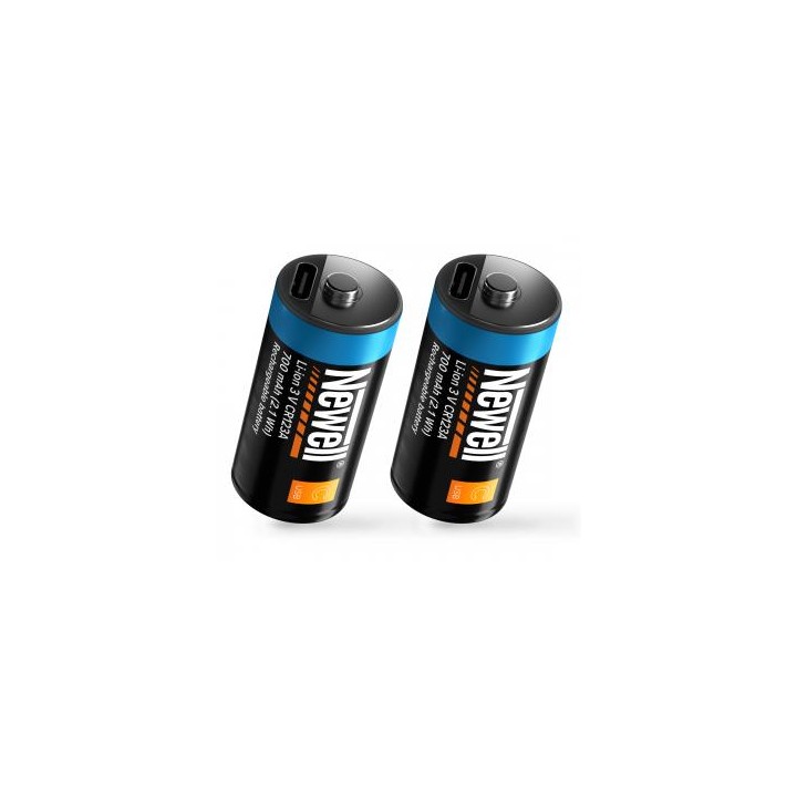Akumulator Newell CR123A USB-C 700 mAh 2 szt. blister