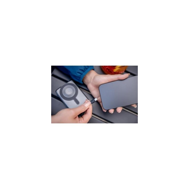 Power Bank Newell MS-10000 Pro MagSafe 10000 mAh 2x USB-C - szary