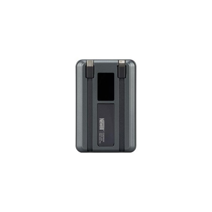 Power Bank Newell MS-10000 Pro MagSafe 10000 mAh Lightning, USB-C - szary
