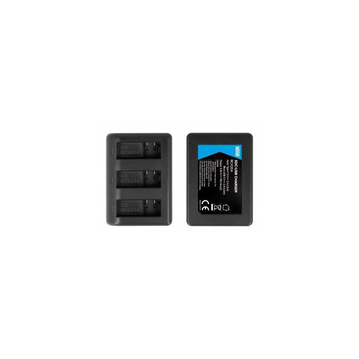 Ładowarka trzykanałowa Newell SDC-USB do akumulatorów BCX204 do Osmo Action
