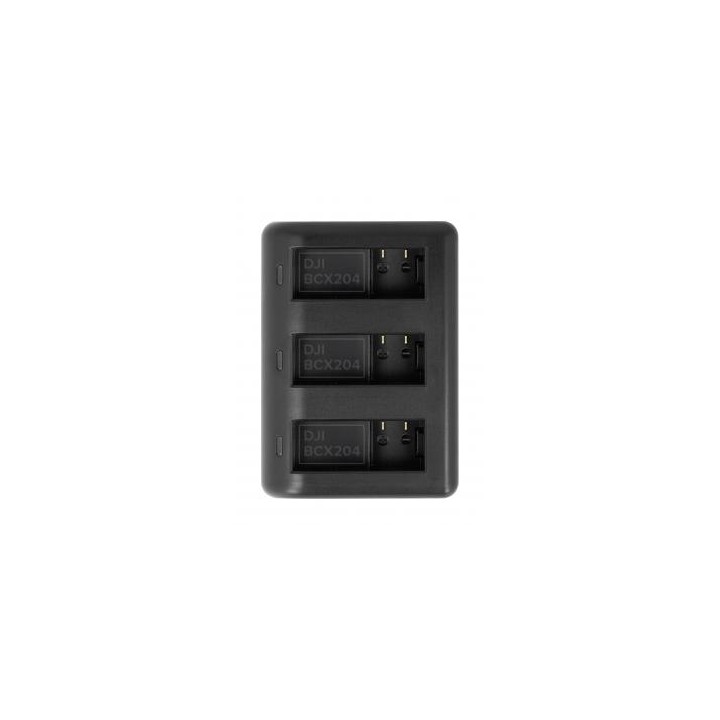Ładowarka trzykanałowa Newell SDC-USB do akumulatorów BCX204 do Osmo Action