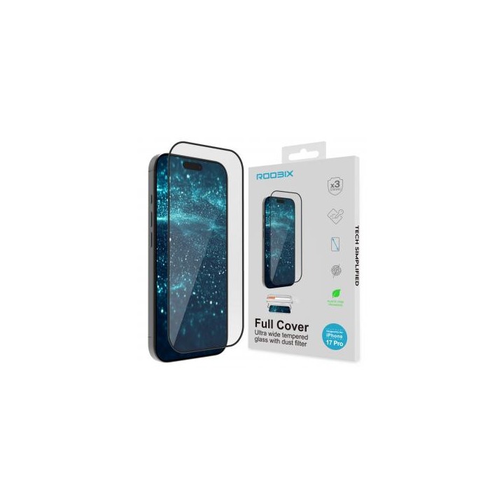 Szkło Roobix Full Cover do iPhone 17 Pro