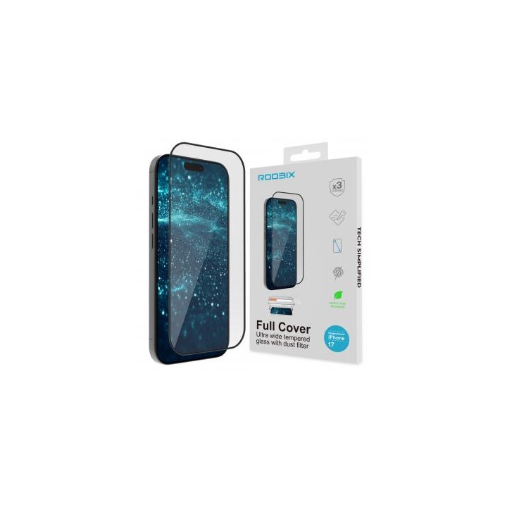 Szkło Roobix Full Cover do iPhone 17 Pro Max