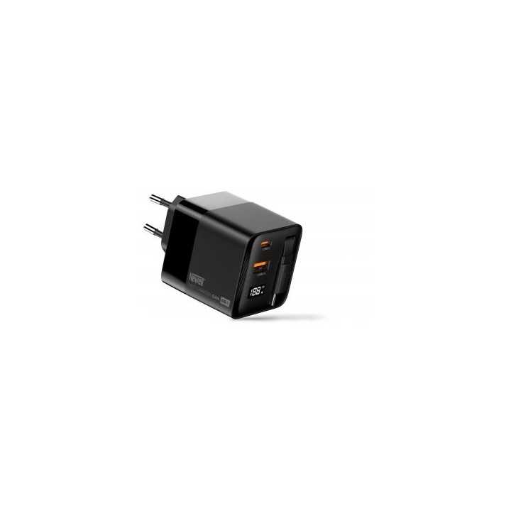 Ładowarka sieciowa Newell GaN 65 W LCD - EU
