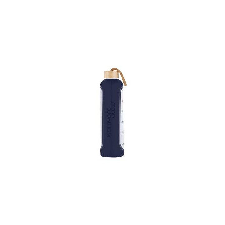 Butelka szklana KiCA Hydro Glass 1000 ml - granatowa