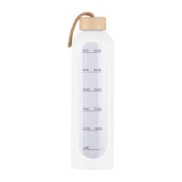 Butelka szklana KiCA Hydro Glass 1000 ml - biała