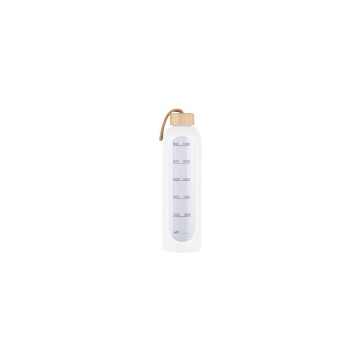 Butelka szklana KiCA Hydro Glass 1000 ml - biała