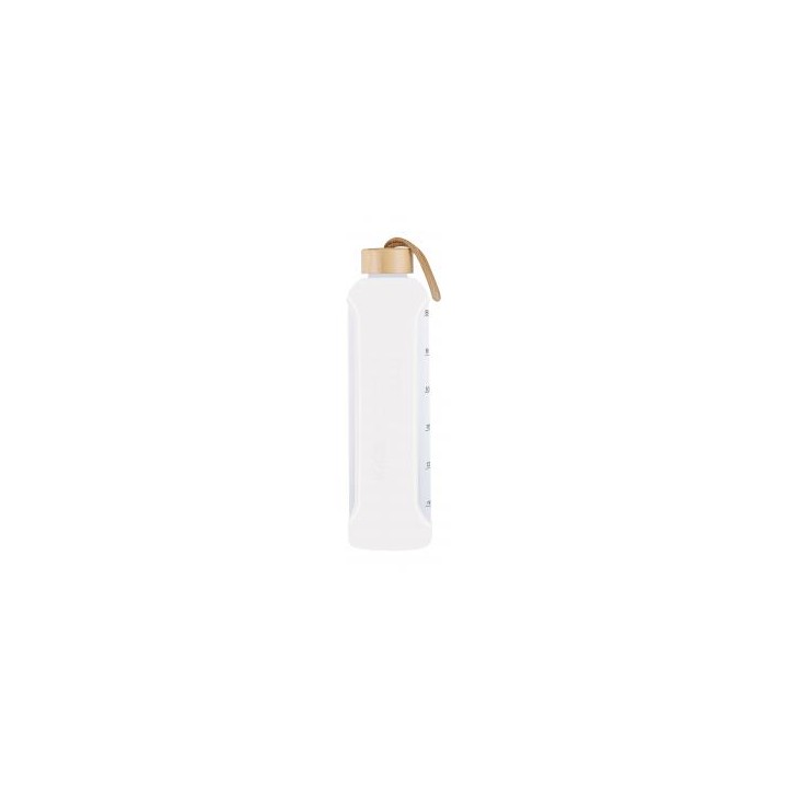 Butelka szklana KiCA Hydro Glass 1000 ml - biała