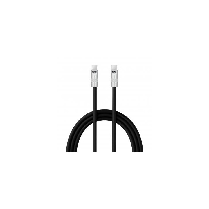 Kabel Newell USB-C - USB-C 100 W, 2 m, silikonowy, czarny