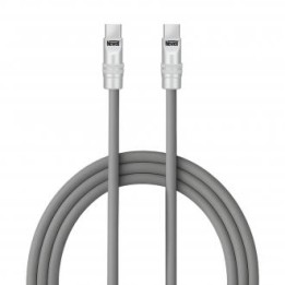 Kabel Newell USB-C - USB-C 100 W, 2 m, silikonowy, szary
