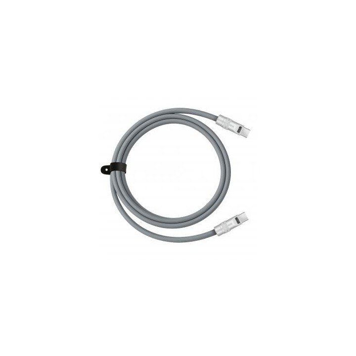 Kabel Newell USB-C - USB-C 100 W, 2 m, silikonowy, szary