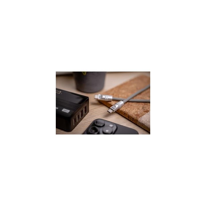 Kabel Newell USB-C - USB-C 100 W, 2 m, silikonowy, szary