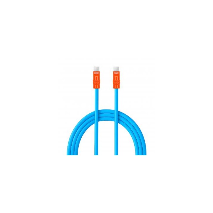 Kabel Newell USB-C - USB-C 100 W, 2 m, silikonowy, niebiesko-pomarańczowy
