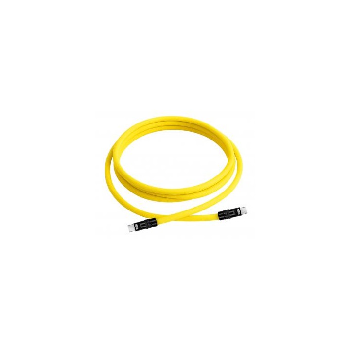 Kabel Newell USB-C - USB-C 100 W, 2 m, silikonowy, żółto-czarny