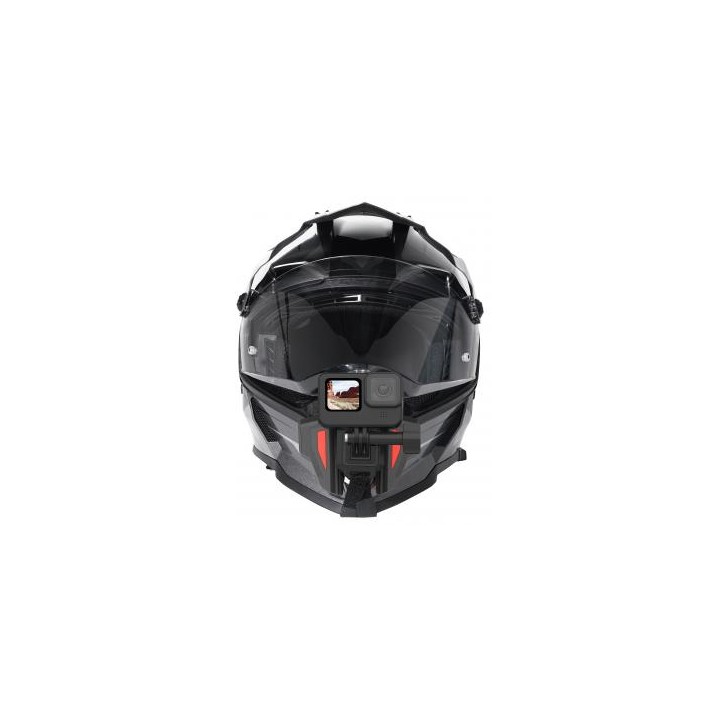 Mocowanie na kask motocyklowy Telesin GP-HBM-MT2 do kamer sportowych - pomarańczowe