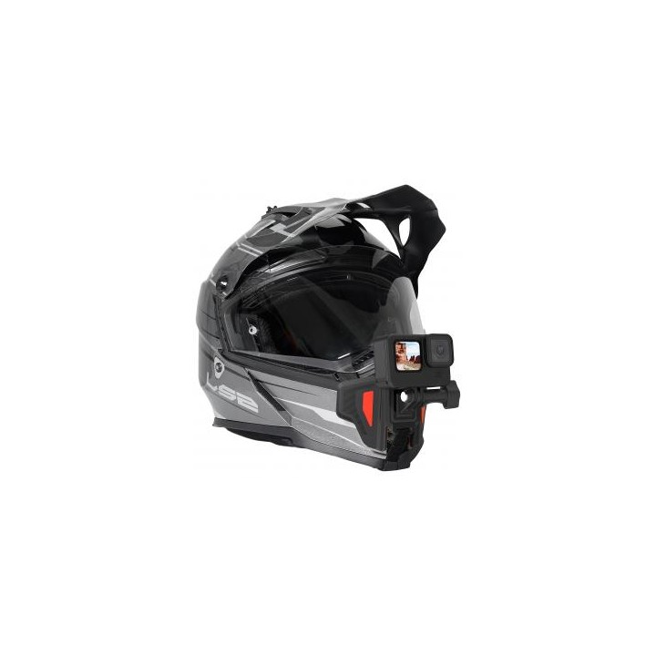 Mocowanie na kask motocyklowy Telesin GP-HBM-MT2 do kamer sportowych - pomarańczowe