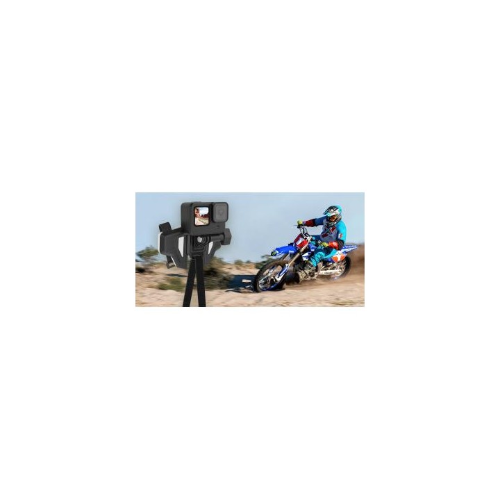 Mocowanie na kask motocyklowy Telesin GP-HBM-MT2-YH do kamer sportowych - szare