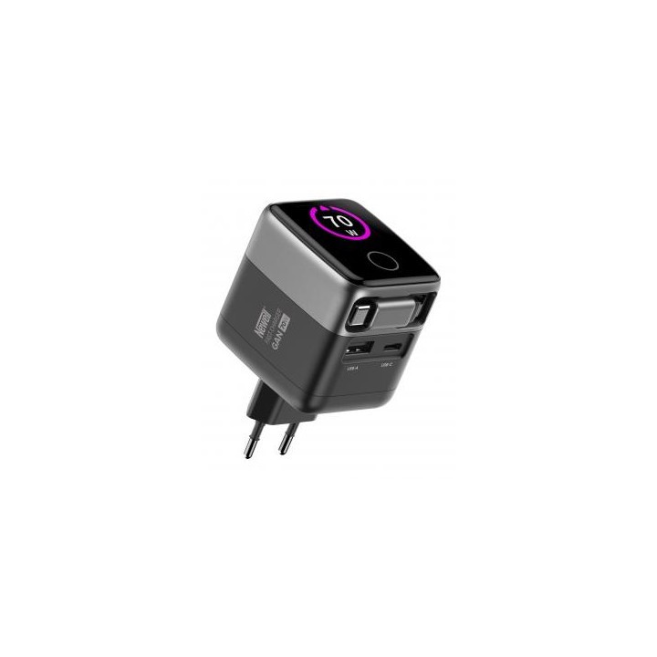 Ładowarka sieciowa Newell GaN 70 W TFT - EU