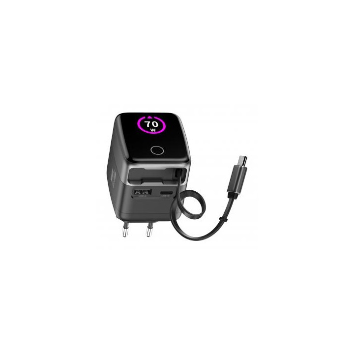 Ładowarka sieciowa Newell GaN 70 W TFT - EU