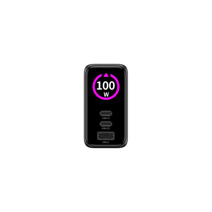 Ładowarka sieciowa Newell GaN 100 W TFT - EU