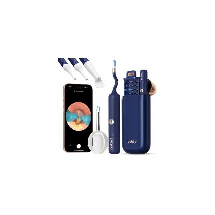 Urządzenie do czyszczenia uszu Bebird EarSight Plus I35R - niebieski