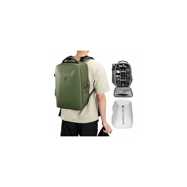 Plecak fotograficzny K&F Concept Nature Wander 22 l - zielony