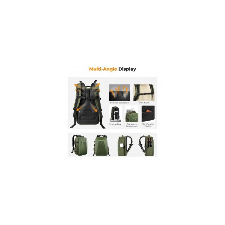 Plecak fotograficzny K&F Concept Nature Wander 22 l - zielony